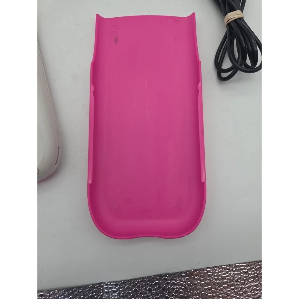TI-84 Plus C Silver Edition Pink Calculator Tested With cover and Cord - WORKS
